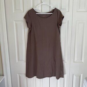 Eileen Fisher Ballet Neck Organic Cotton dress- L